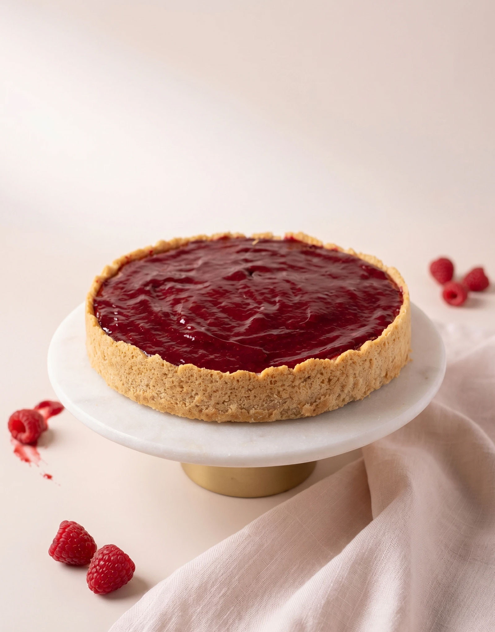 Frambuazlı Çift Renkli Cheesecake