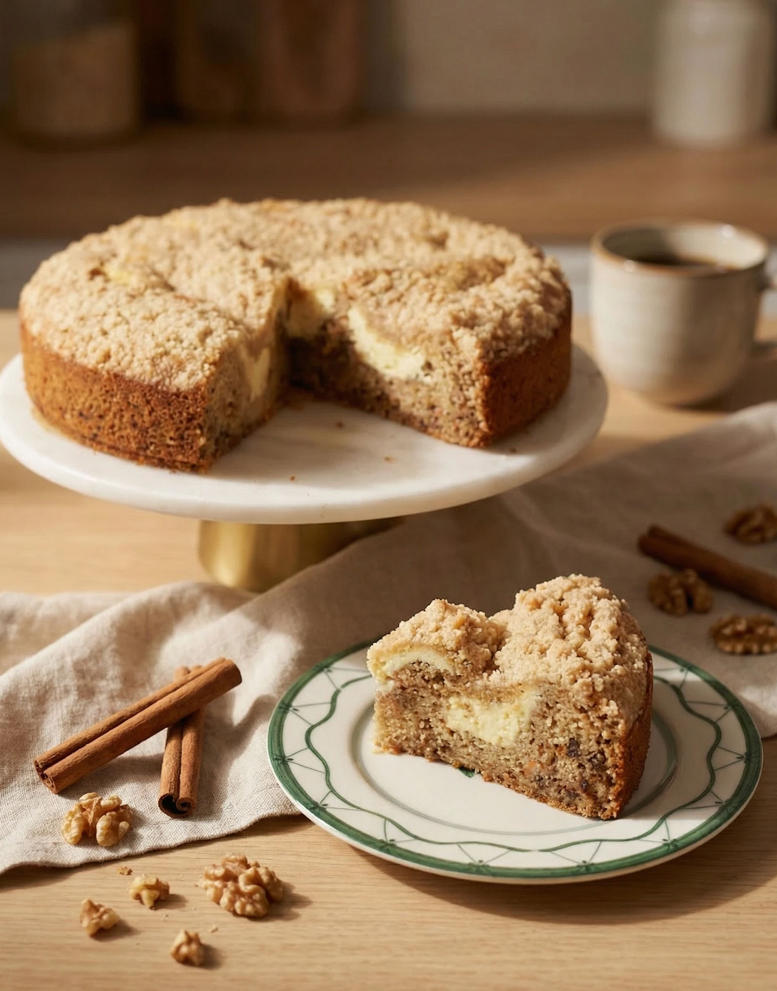 Havuçlu Tarçınlı Crumble Kek - Görsel 2